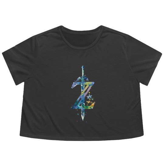 Discover Legend of Zelda Symbol Flowy Cropped Tees