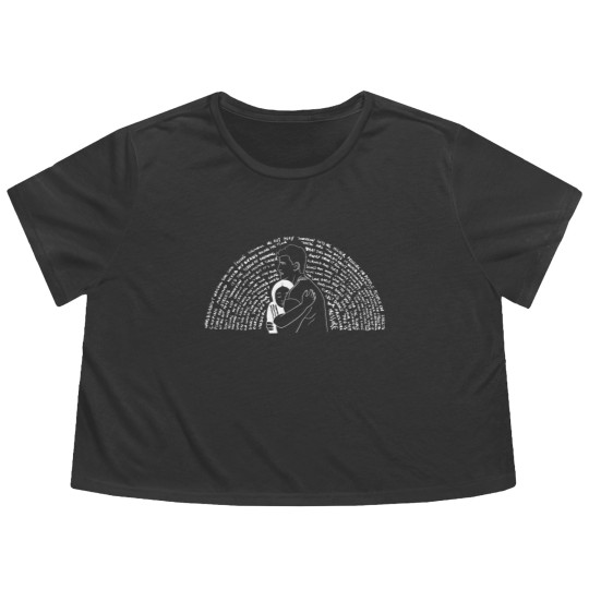 Discover Aftersun Black Flowy Cropped Tees
