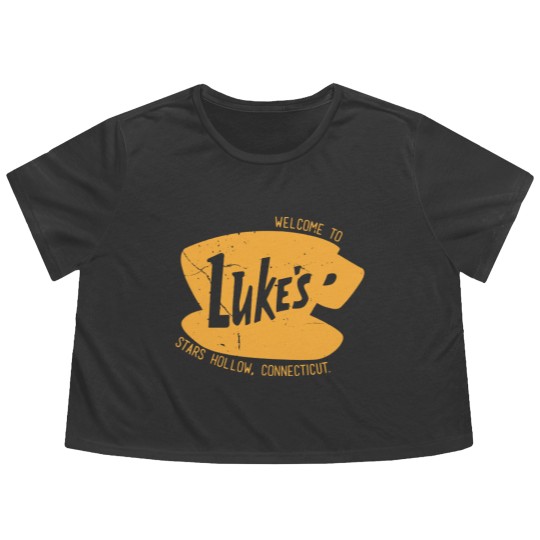 Discover Retro Luke's Diner Flowy Cropped Tees, Luke's Diner Flowy Cropped Tees, Stars Hollows Flowy Cropped Tees