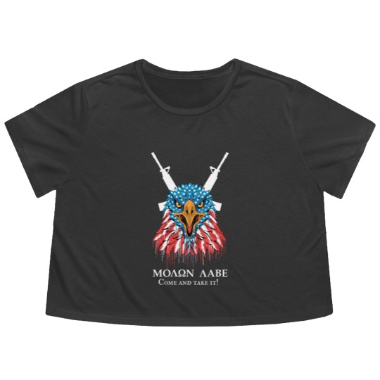 Discover Molon Labe, Come and take it - Molon Labe Come And Take - Flowy Cropped Tees