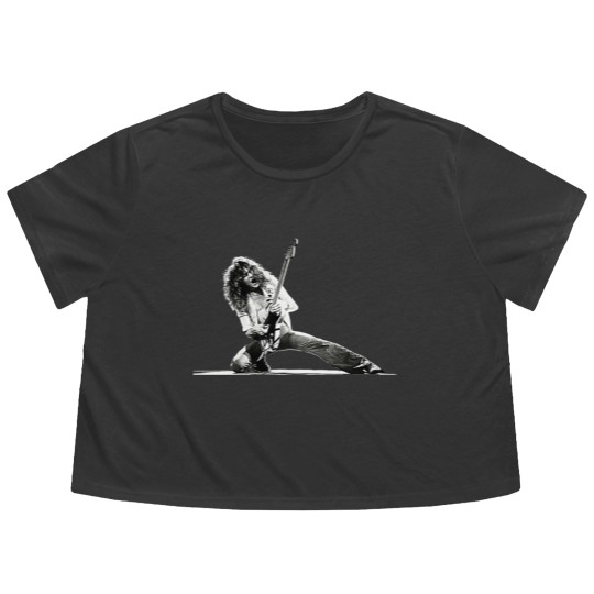 Discover Eddie van Flowy Cropped Tees, Heavy Metal Flowy Cropped Tees, van Flowy Cropped Tees