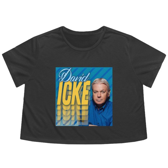 Discover David Icke #4 ///// New Age 90s Homage - David Icke - Flowy Cropped Tees