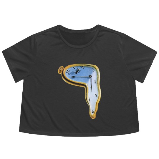 Discover Salvador Dali The Persistence of Memory Flowy Cropped Tees