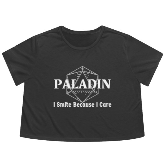 Discover "I Smite Because I Care" Paladin Class Print - Paladin - Flowy Cropped Tees
