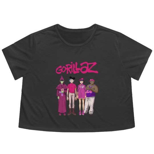 Discover Vintage 90s Gorillaz Flowy Cropped Tees