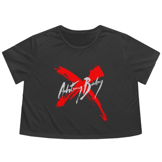 Discover U2 Achtung Graffiti - U2 - Flowy Cropped Tees