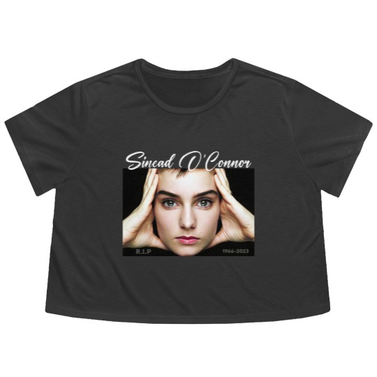 Discover Rest In Peace Sinead O'Connor Flowy Cropped Tees, RIP Sinead O'Connor Flowy Cropped Tees, Sinead O'Connor Flowy Cropped Tees