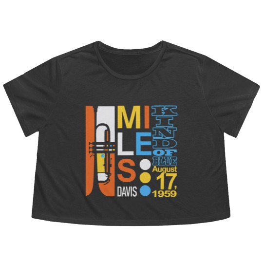 Discover Miles Davis Kind Of Blue Flowy Cropped Tees - John Coltrane - Blue Note Records