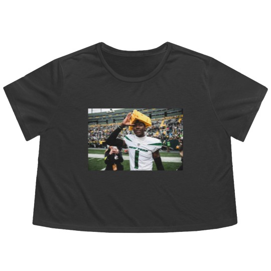 Discover Sauce Cheesehead Flowy Cropped Tees