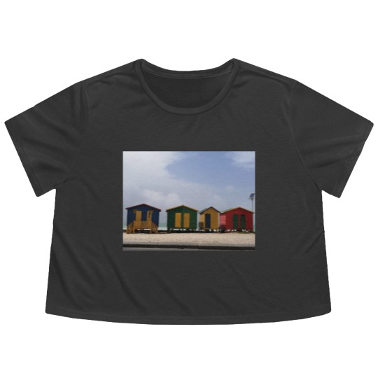 Discover Beach Huts in Cape Town Flowy Cropped Tees