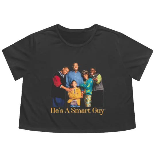 Discover He’s A Smart Guy - Smart Guy Lyrics Flowy Cropped Tees