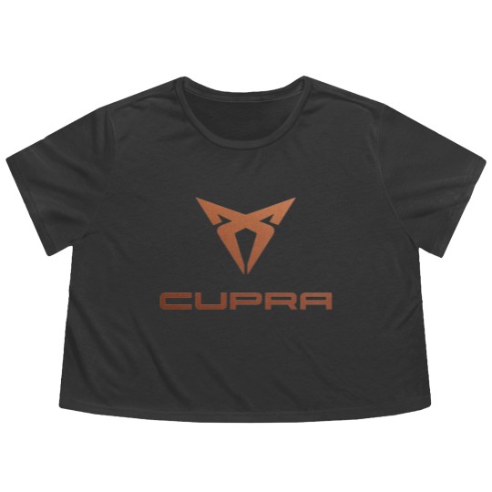 Discover Cupra Sport Car Logo Flowy Cropped Tees