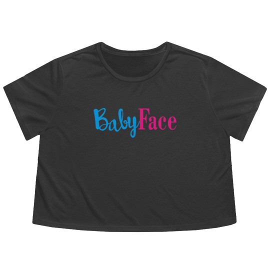 Discover baby face Flowy Cropped Tees