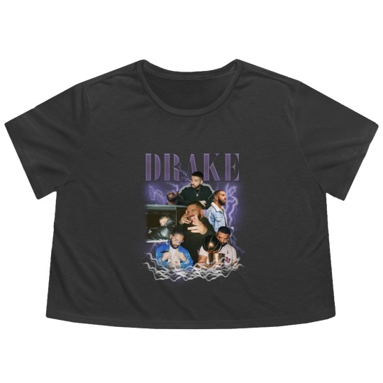 Discover Drake Albums Flowy Cropped Tees, Drake Graphic Flowy Cropped Tees