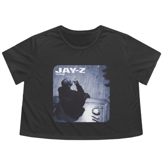 Discover Jay Z Album Cover Graphic Flowy Cropped Tees Flowy Cropped Tees