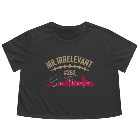 Discover Mr Irrelevant Flowy Cropped Tees, San Francisco Brock Purdy Flowy Cropped Tees