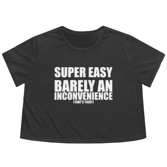 Discover Super Easy Barely An Inconvenience Flowy Cropped Tees