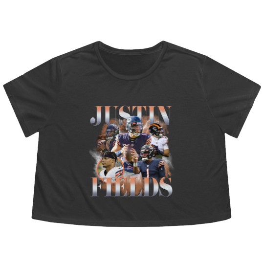 Discover JUSTIN FIELDS Flowy Cropped Tees - Chicago Bears - Vintage Retro 90s bootleg