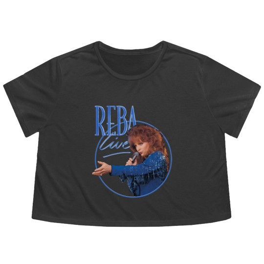 Discover Reba Vintage Live Classic Flowy Cropped Tees