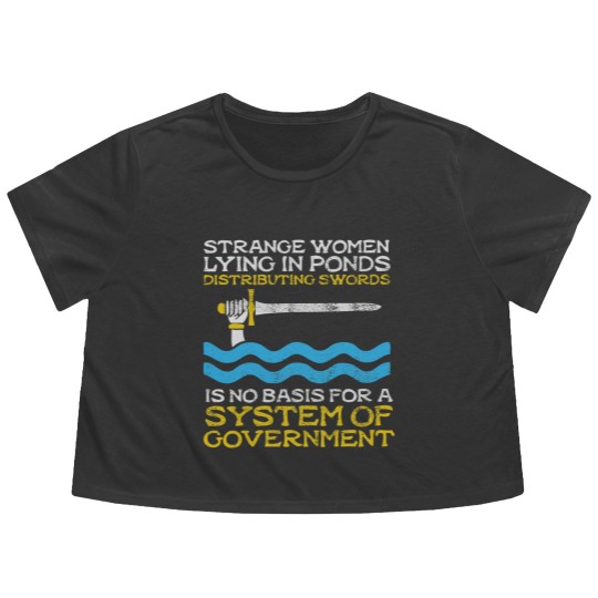 Discover Monty Python System Of Government - Distressed Look Flowy Cropped Tees