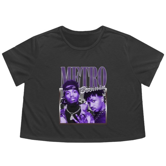 Discover RETRO METRO BOOMIN Vintage Flowy Cropped Tees, Metro Boomin Hip-Hop/Rap