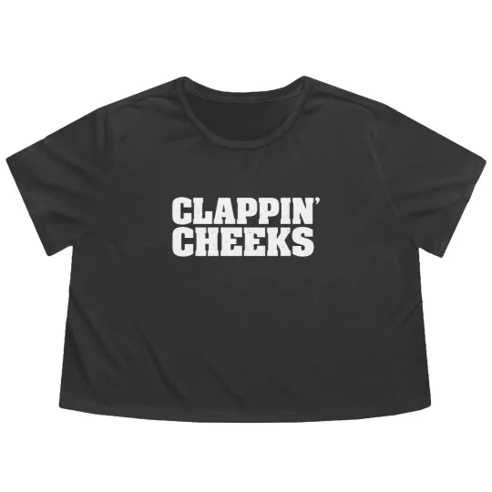 Discover CLAPPIN CHEEKS Flowy Cropped Tees