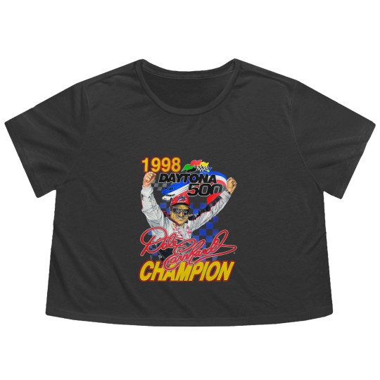 Discover Vintage Dale Earnhardt 1998 Daytona 500 Flowy Cropped Tees, Racing Flowy Cropped Tees, Goodwin Champions Flowy Cropped Tees