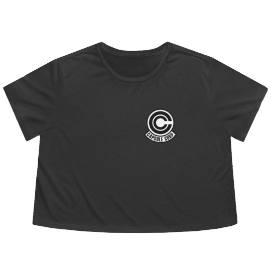 Discover Capsule corp original logo Flowy Cropped Tees