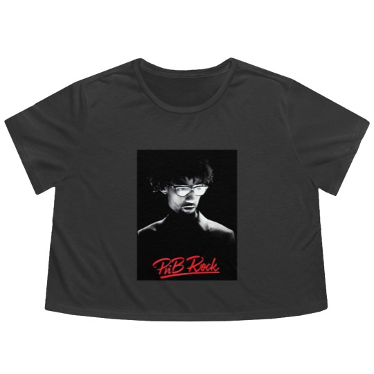Discover Rest in Peace PnB Rock Flowy Cropped Tees, PnB Rock