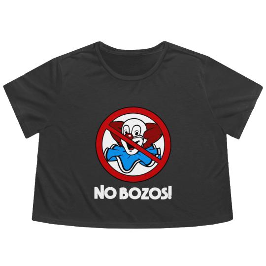 Discover No Bozos Flowy Cropped Tees