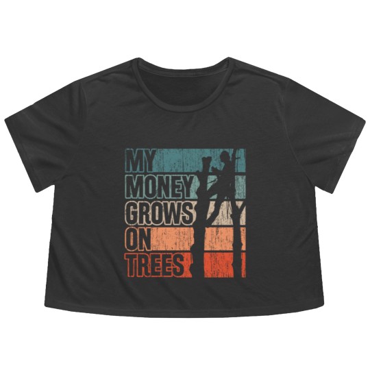 Discover My Money Grows On Trees Vintage Tree Climb Flowy Cropped Tees