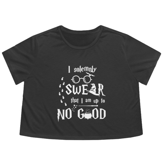 Discover Up To No Good Flowy Cropped Tees I solemnly Swear that I am up to NO GOOD