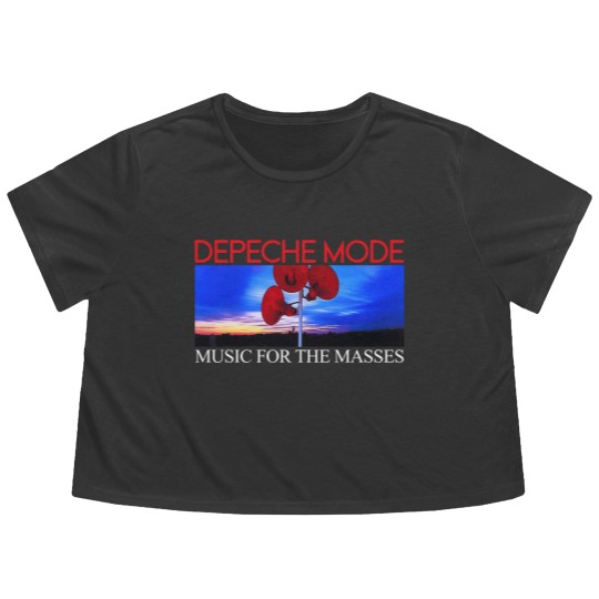 Discover Depeche Mode "Music for the Masses" Flowy Cropped Tees