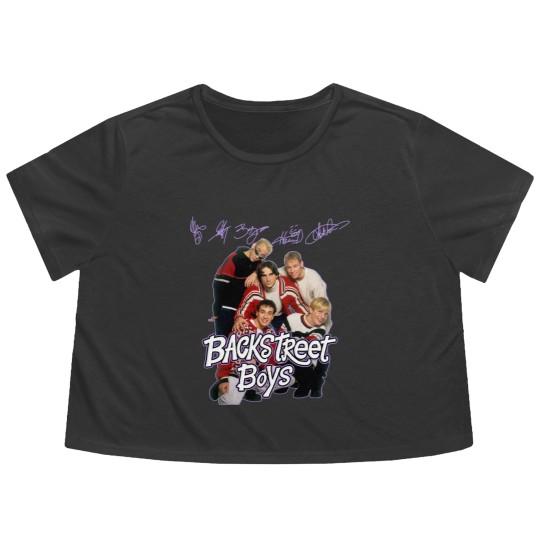 Discover Backstreet Boys Flowy Cropped Tees, Retro Band Flowy Cropped Tees, Old School Boy Band, Rock Band Flowy Cropped Tees