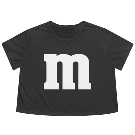 Discover Candy Matching Flowy Cropped Tees, M and M Candy Cosplay Flowy Cropped Tees, Candy Team Group Flowy Cropped Tees, Halloween Costume For Family Group Gift, Birthday Party Flowy Cropped Tees