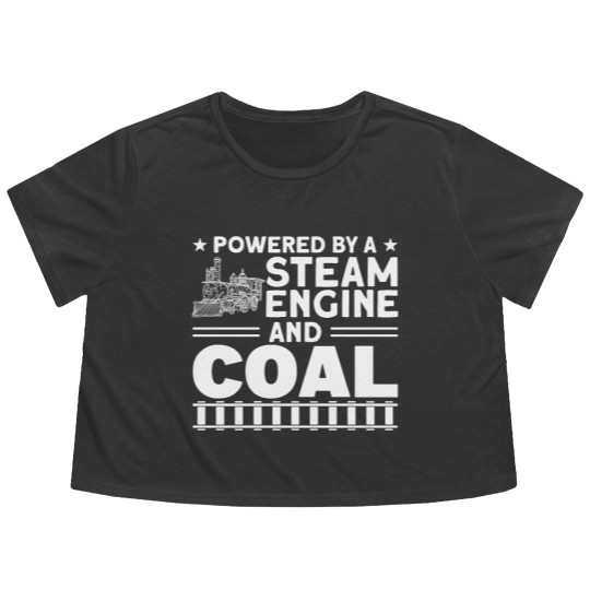 Discover Train Ride Steam Train Locomotive Flowy Cropped Tees