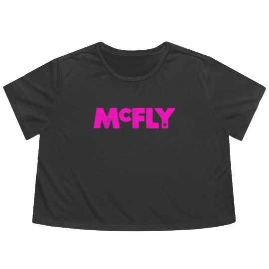 Discover McFly Logo pink Flowy Cropped Tees