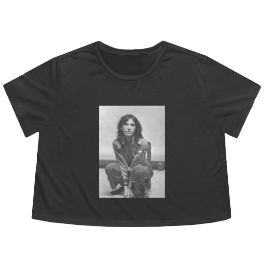 Discover Patti Smith vintage op Flowy Cropped Tees vintage Flowy Cropped Tees