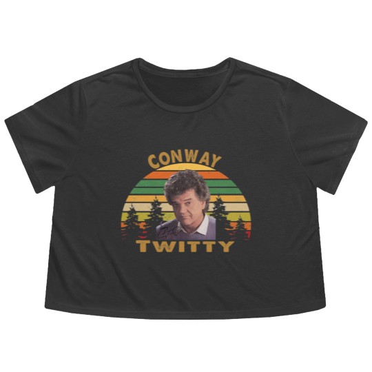 Discover Conway Twitty Classic Flowy Cropped Tees