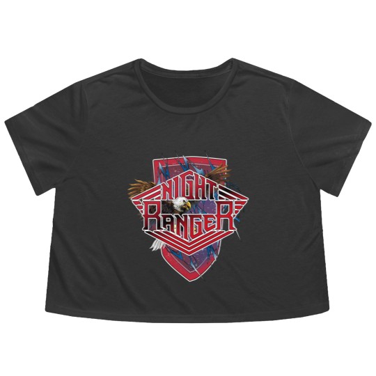 Discover Night ranger Flowy Cropped Tees