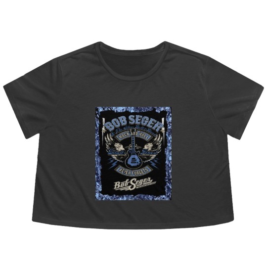 Discover Vintage Bob Seger & The Silver Bullet Band  Bob the legend Rock and Roll Flowy Cropped Tees