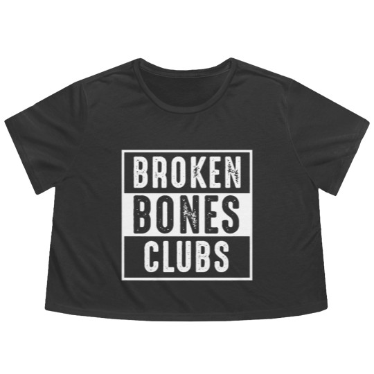 Discover Vintage 1970's Broken Bone Club - Broken Bones - Flowy Cropped Tees