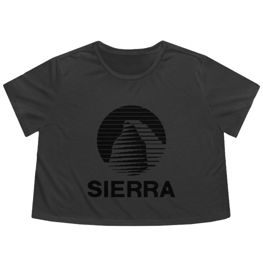 Discover Sierra Black - Sierra Games - Flowy Cropped Tees