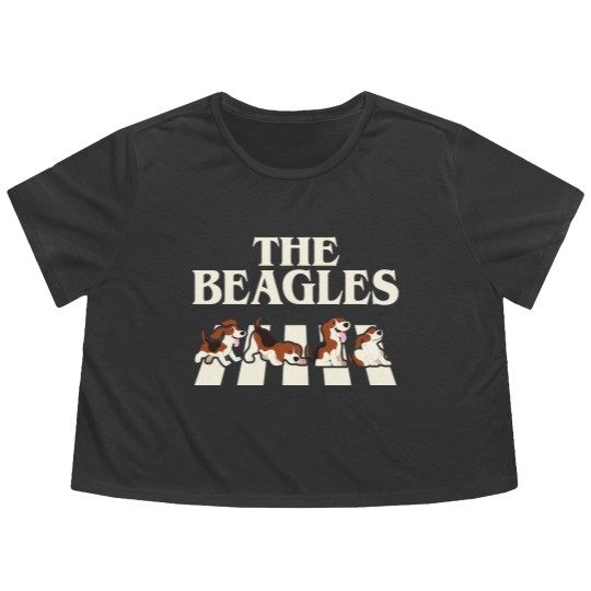 Discover The Beagles Funny Gag - Funny Beagles - Flowy Cropped Tees