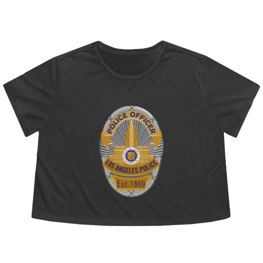 Discover LAPD Police Officer Badge Flowy Cropped Tees