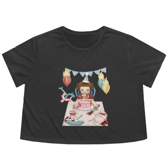Discover Melanie Martinez Flowy Cropped Tees - Music Unisex Flowy Cropped Tees - American Singer Flowy Cropped Tees