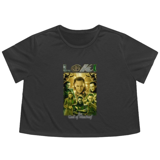 Discover Loki movie film God of Mischief 2021 Flowy Cropped Tees, Loki Flowy Cropped Tees