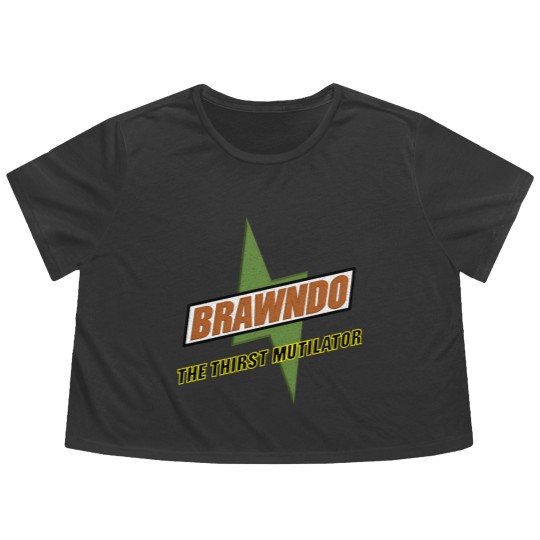 Discover Brawndo - The Thirst Mutilator - vintage logo - Brawndo - Flowy Cropped Tees