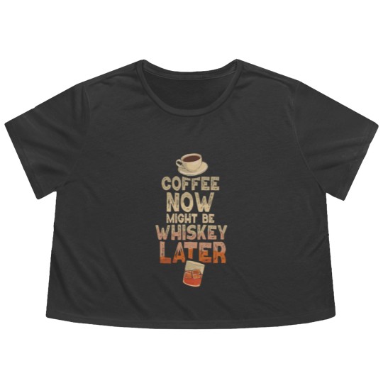 Discover Whiskey Drinker Quote Bourbon Flowy Cropped Tees