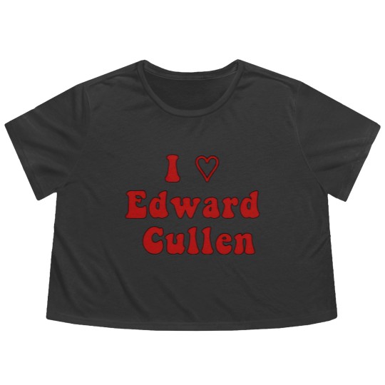 Discover I Love Edward Cullen - Twilight - Flowy Cropped Tees
